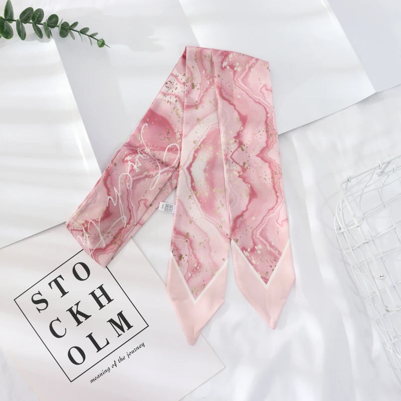 Skinny Silk Wrist Ribbon Scarf