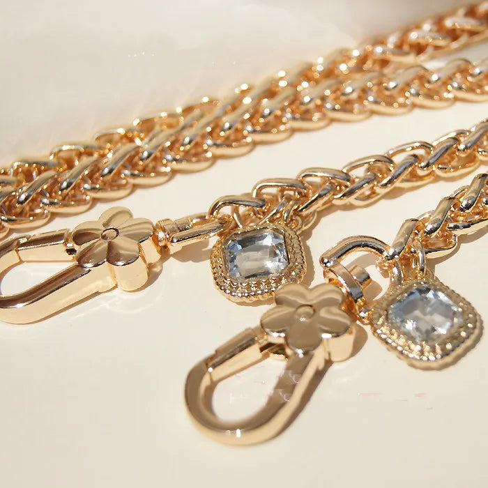 Gold-Tone Metal Bag Chain Strap