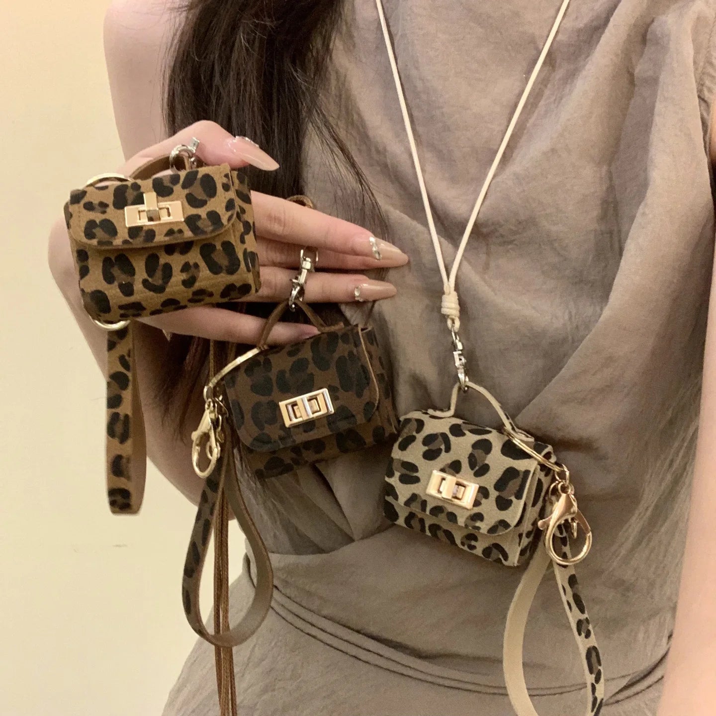 Leopard Print Bag Pendant