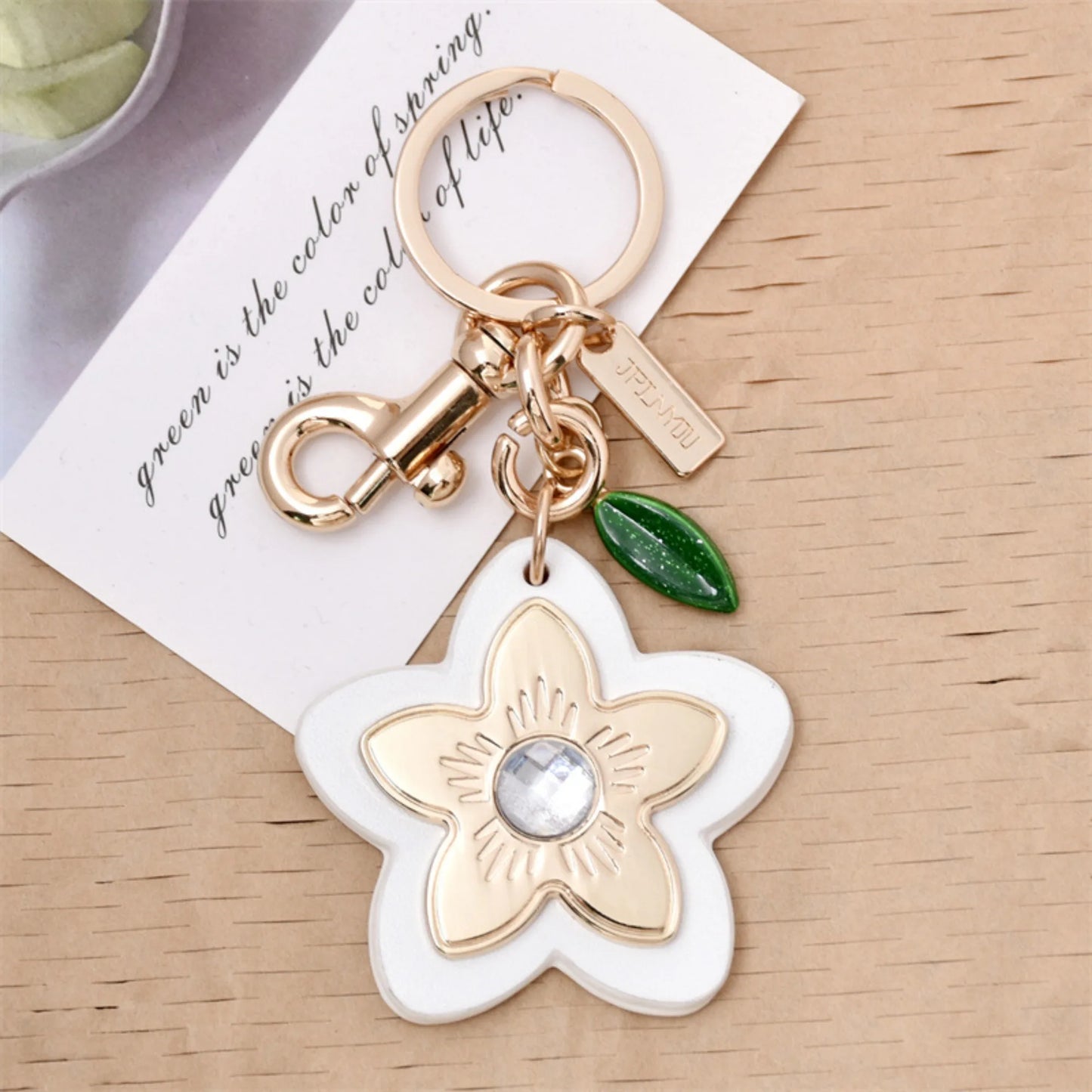 Sweet Flower & Leaf Keychain