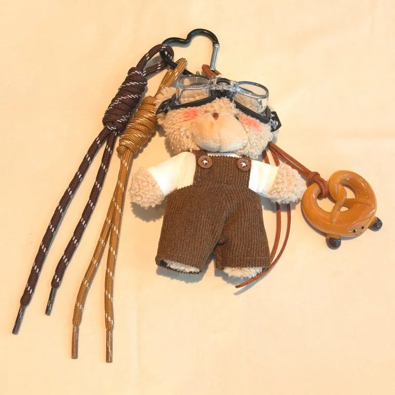 Plush Bear Bag Charm Keychain