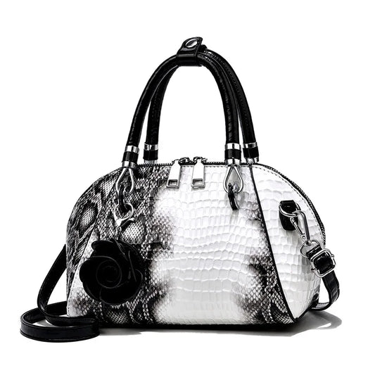Fashion Yellow Crocodile Tote Bag