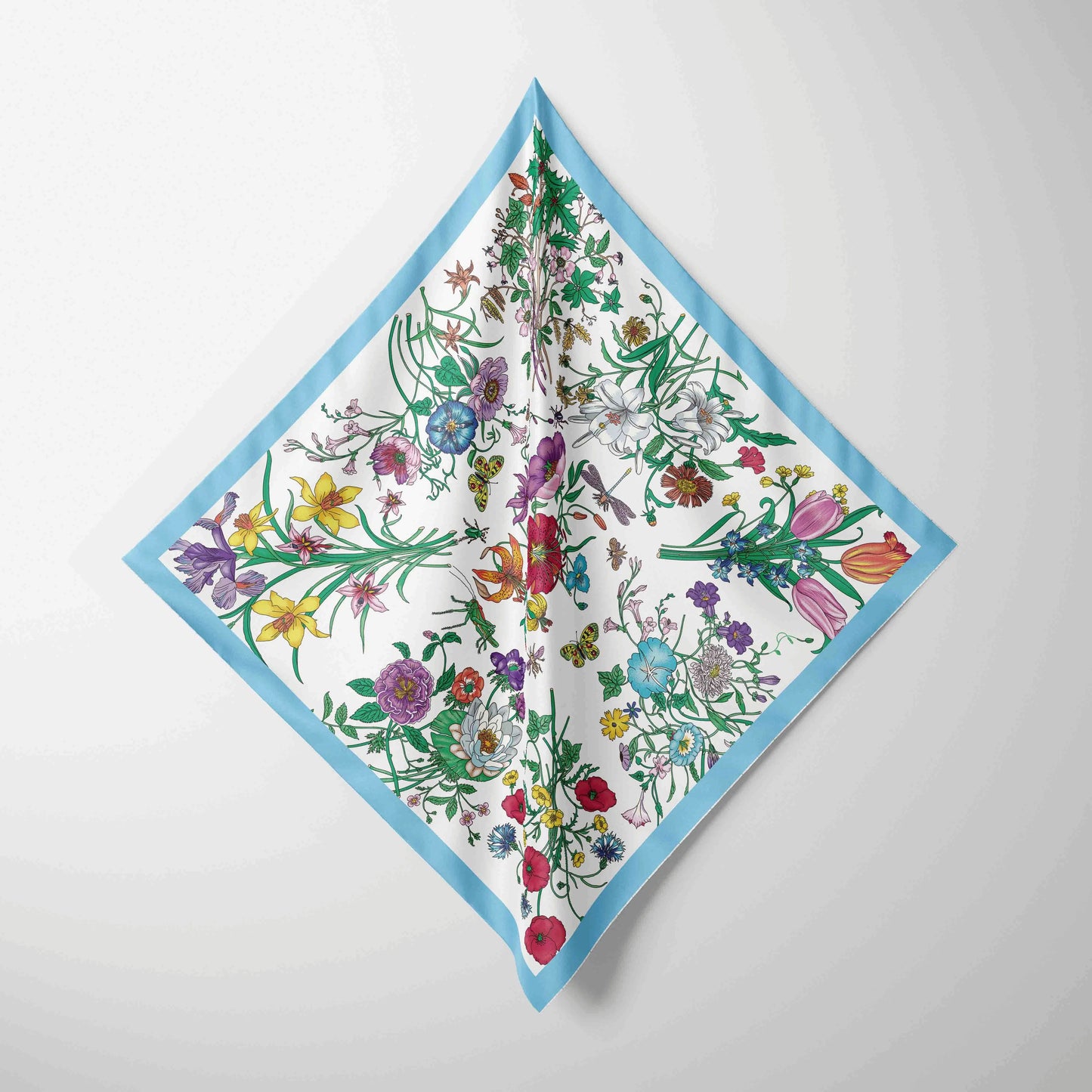 Designer Print Chiffon Square Scarf