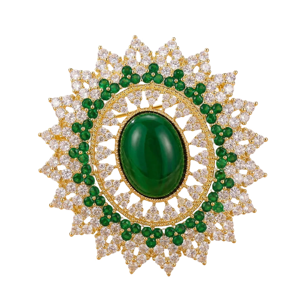 Pearl & Rhinestone Butterfly Brooch