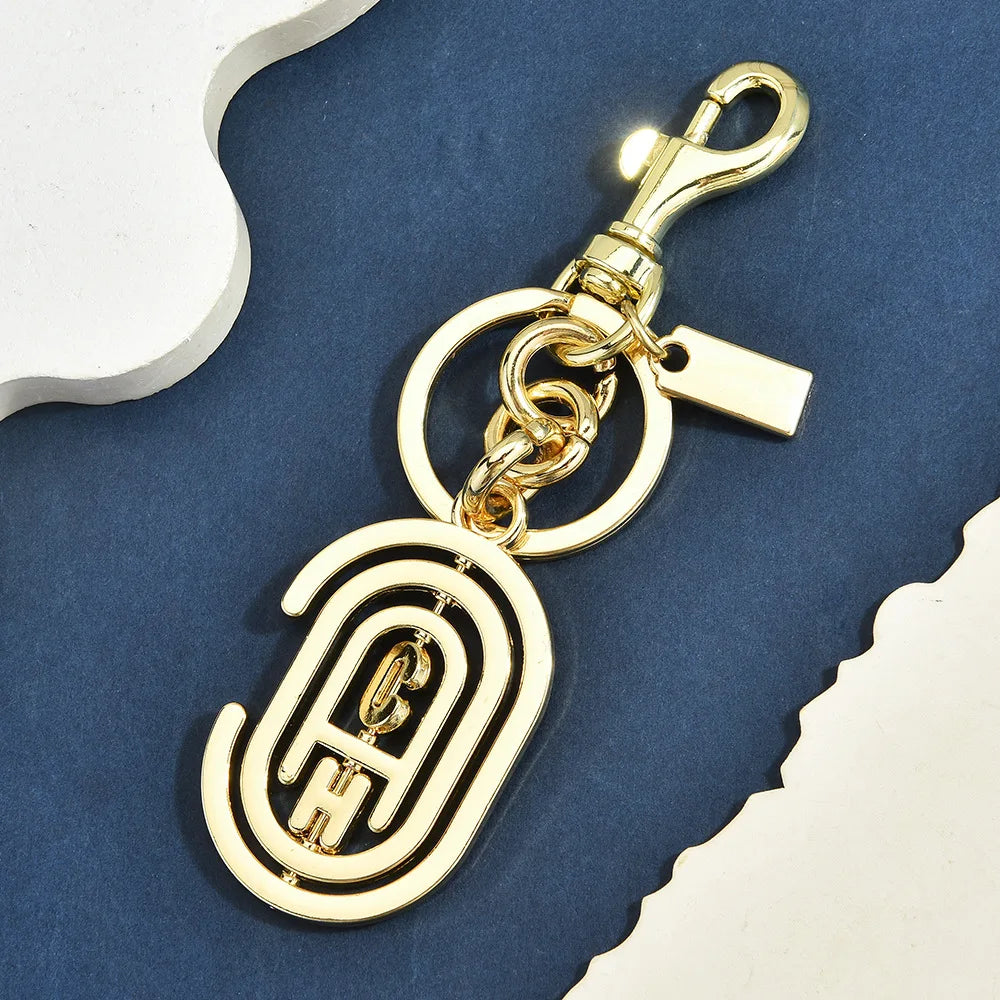Spinning Initial Bag Charm
