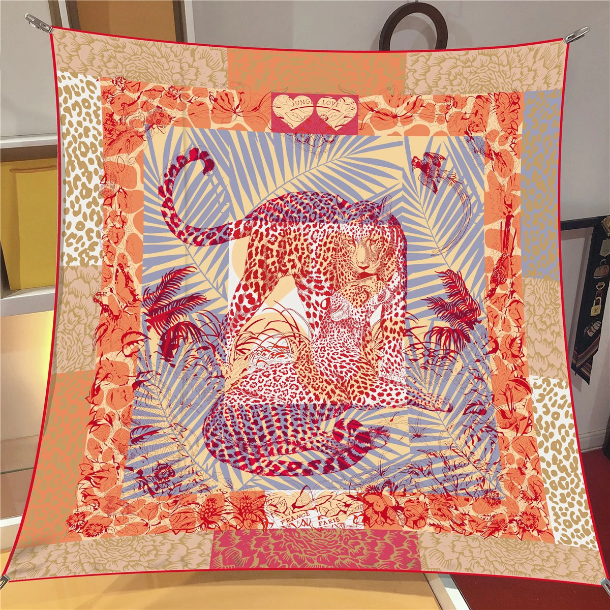 Classic Large Silk Square Scarf