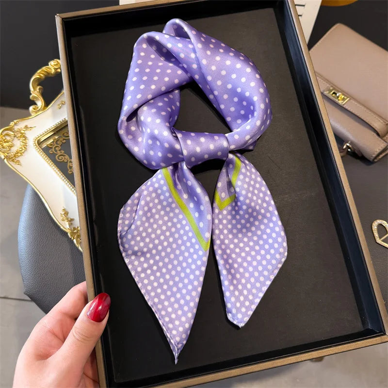Polka Dot Silk Scarf