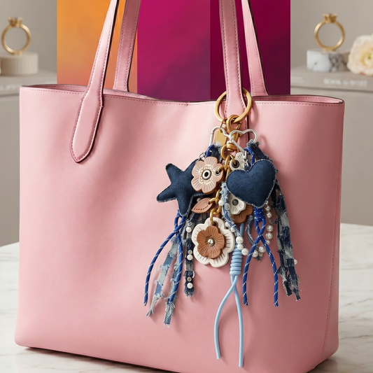 Heart Bag Charm Keychain