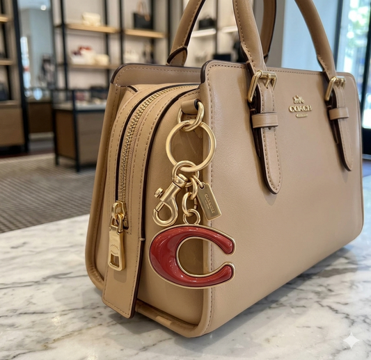 Oversized C Bag Charm