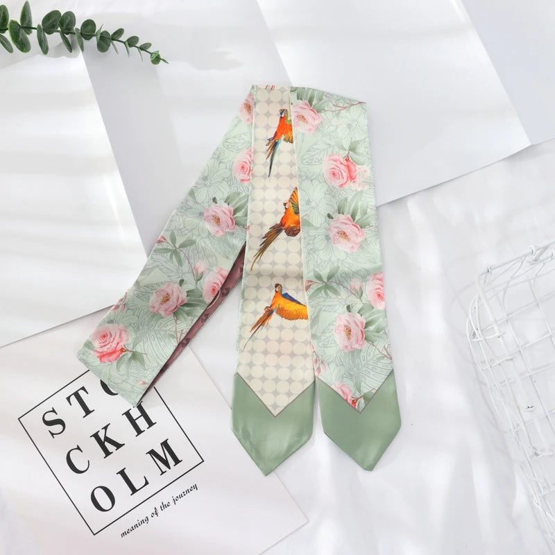 Skinny Silk Wrist Ribbon Scarf