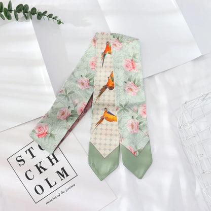 Skinny Silk Wrist Ribbon Scarf