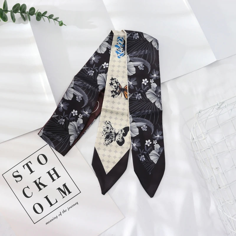 Skinny Silk Wrist Ribbon Scarf