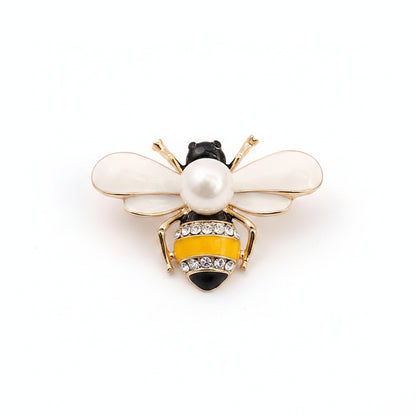 Rhinestone Bee Brooch Pin