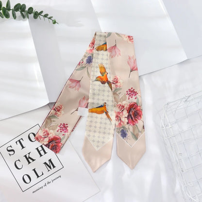 Skinny Silk Wrist Ribbon Scarf