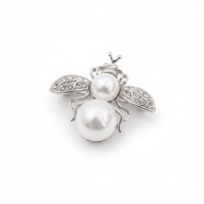 Rhinestone Bee Brooch Pin
