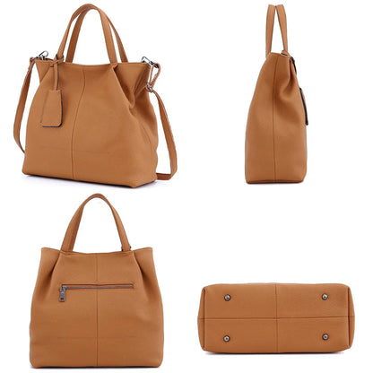 Soft Ruched Bucket Shoulder Bag