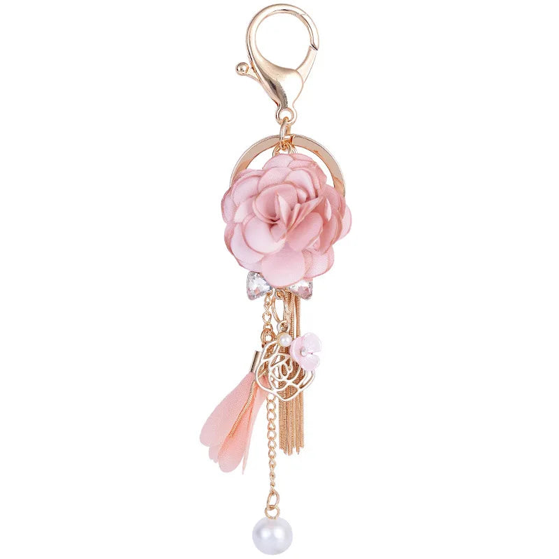 Flower Tassel Keychain