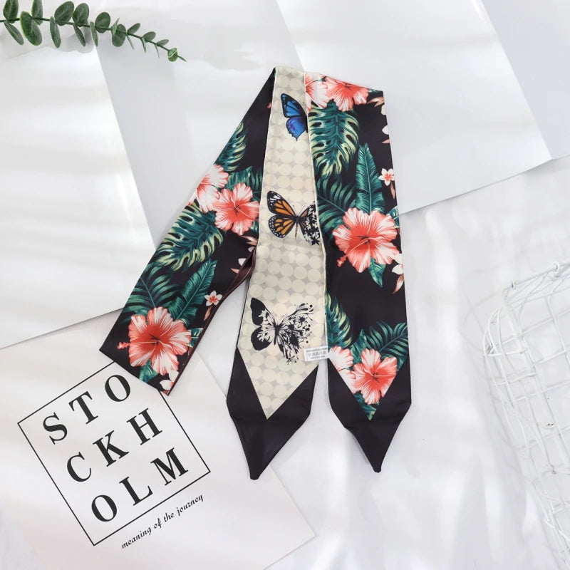 Skinny Silk Wrist Ribbon Scarf