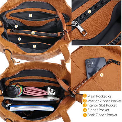 Soft Ruched Bucket Shoulder Bag