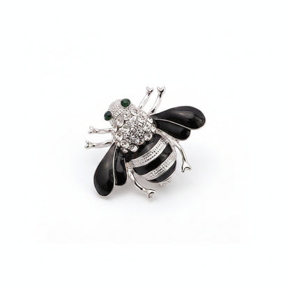 Rhinestone Bee Brooch Pin