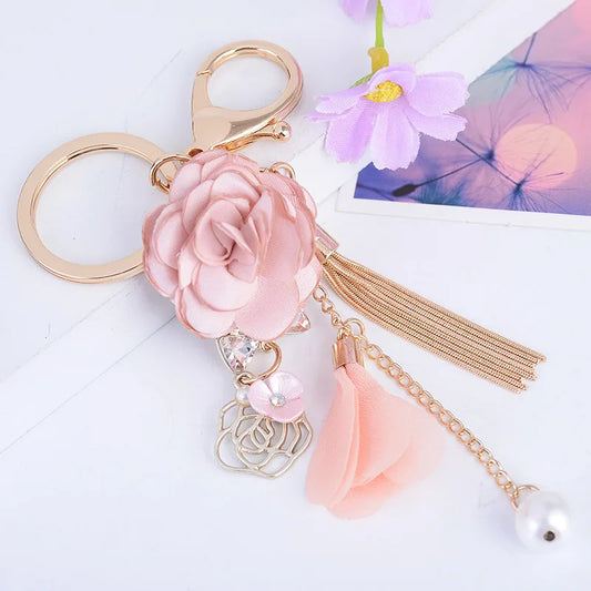 Flower Tassel Keychain