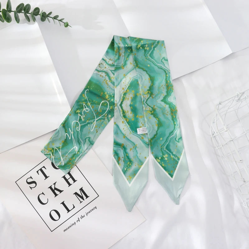 Skinny Silk Wrist Ribbon Scarf