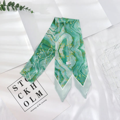 Skinny Silk Wrist Ribbon Scarf