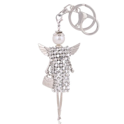 Crystal Rhinestone Bag Charm Keychain