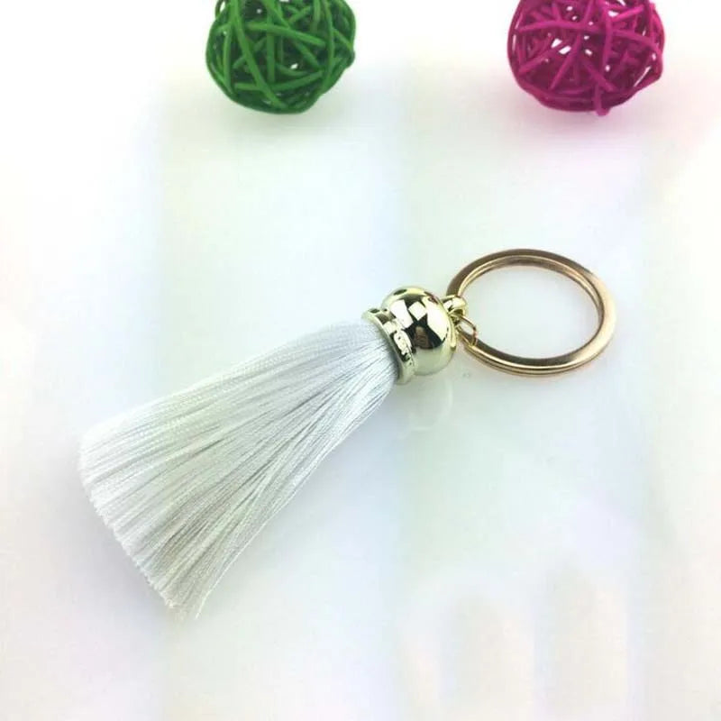 Silk Tassel Keychain — Colorful Bag & Car Charm