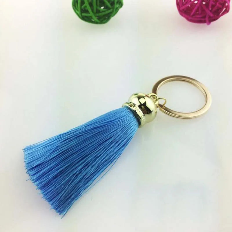 Silk Tassel Keychain — Colorful Bag & Car Charm