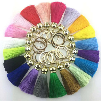 Silk Tassel Keychain — Colorful Bag & Car Charm