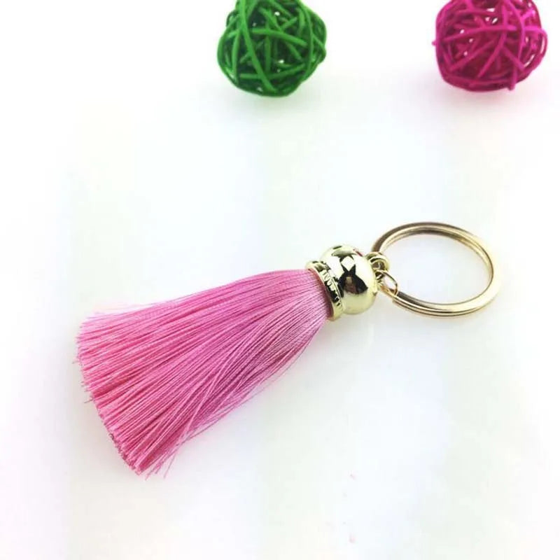 Silk Tassel Keychain — Colorful Bag & Car Charm