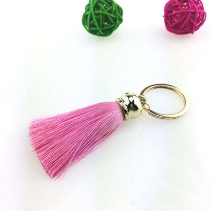 Silk Tassel Keychain — Colorful Bag & Car Charm