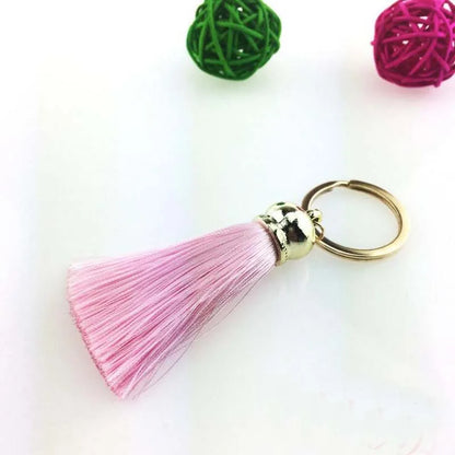 Silk Tassel Keychain — Colorful Bag & Car Charm