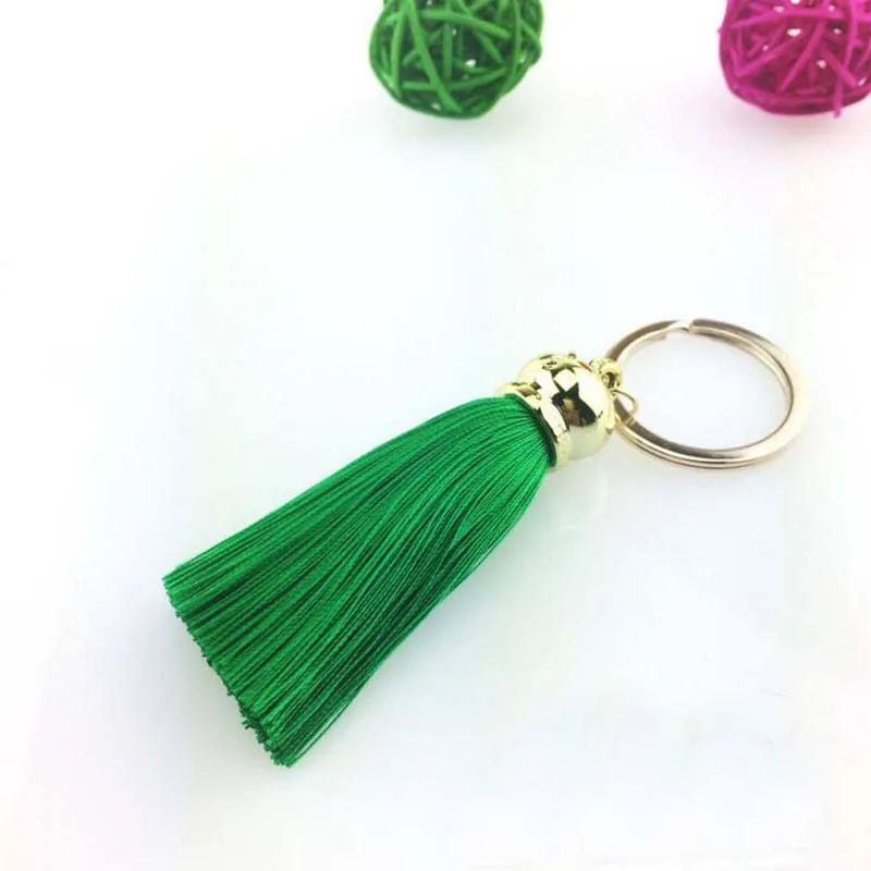 Silk Tassel Keychain — Colorful Bag & Car Charm