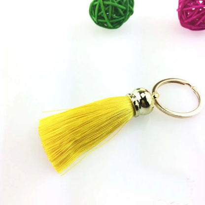 Silk Tassel Keychain — Colorful Bag & Car Charm