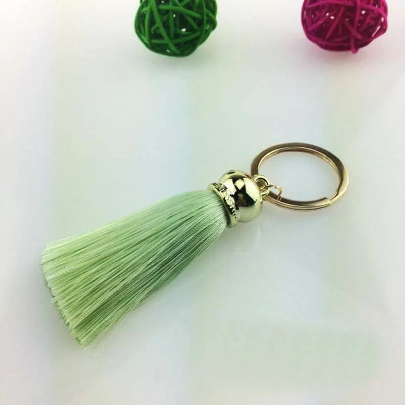 Silk Tassel Keychain — Colorful Bag & Car Charm