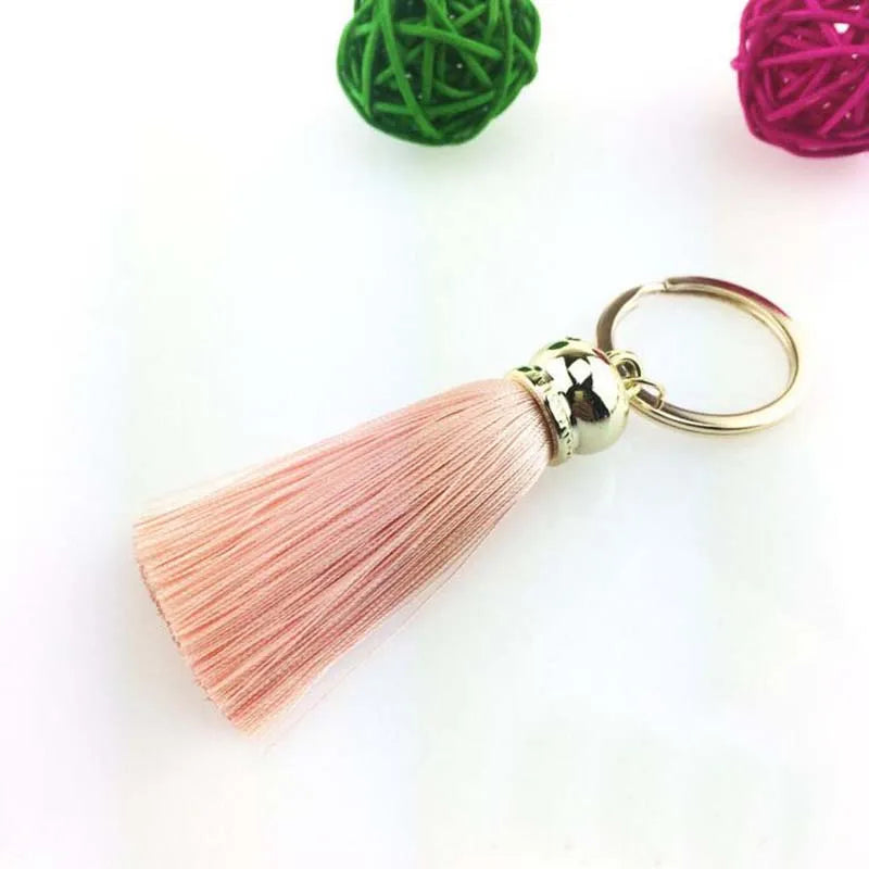 Silk Tassel Keychain — Colorful Bag & Car Charm