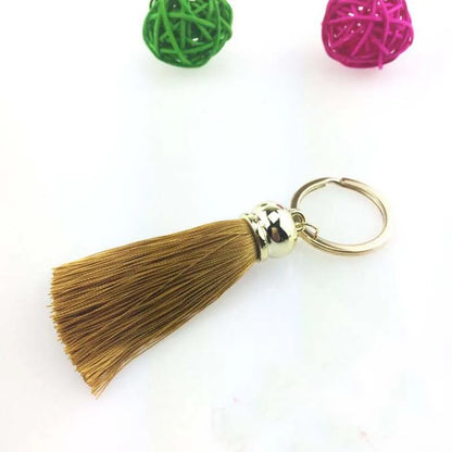 Silk Tassel Keychain — Colorful Bag & Car Charm