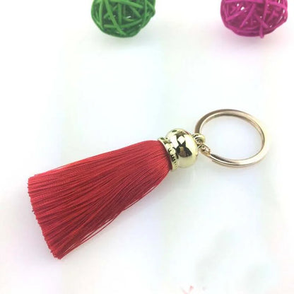 Silk Tassel Keychain — Colorful Bag & Car Charm