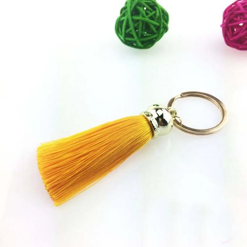 Silk Tassel Keychain — Colorful Bag & Car Charm