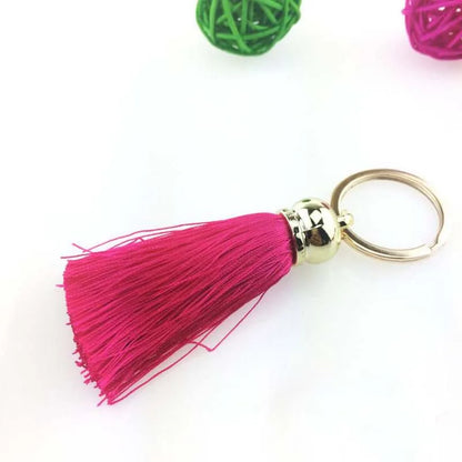 Silk Tassel Keychain — Colorful Bag & Car Charm
