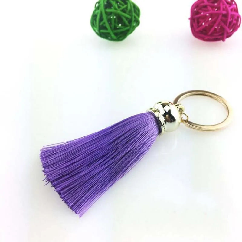 Silk Tassel Keychain — Colorful Bag & Car Charm