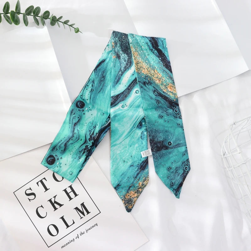 Skinny Silk Wrist Ribbon Scarf