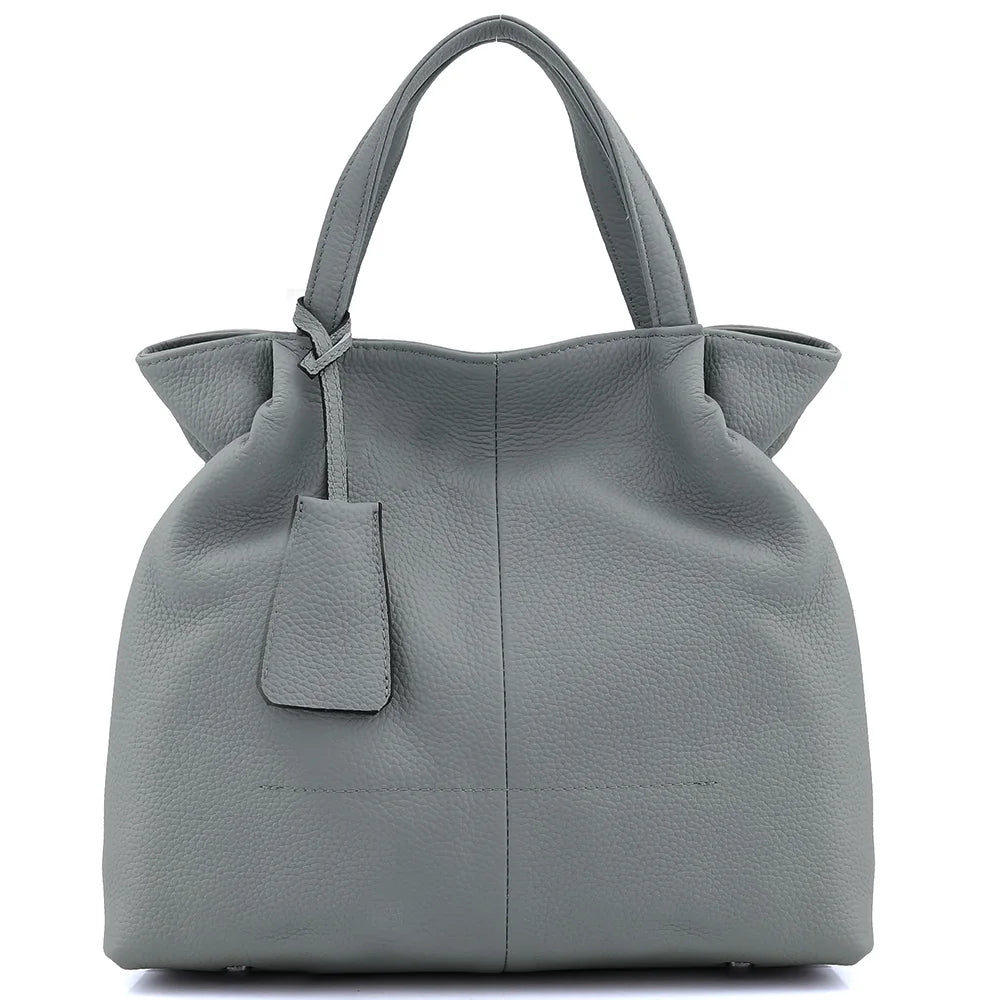 Soft Ruched Bucket Shoulder Bag