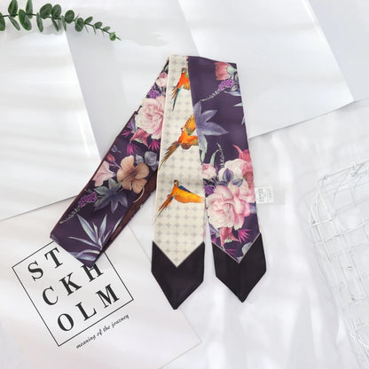 Skinny Silk Wrist Ribbon Scarf