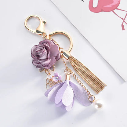 Flower Tassel Keychain