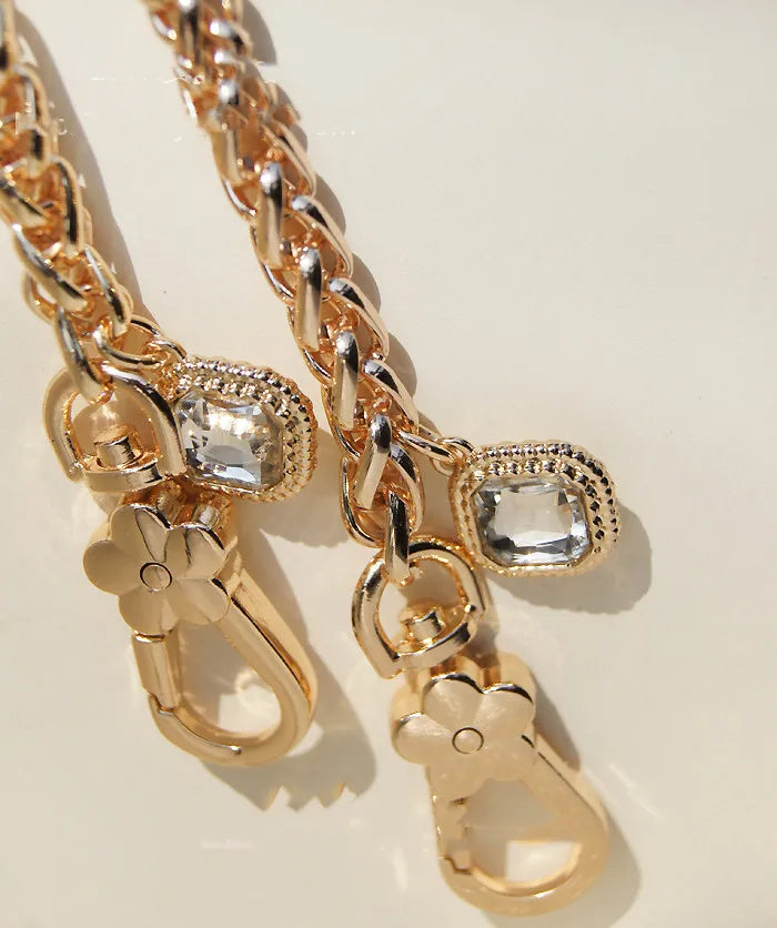 Gold-Tone Metal Bag Chain Strap