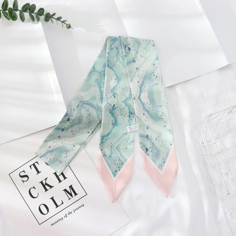 Skinny Silk Wrist Ribbon Scarf