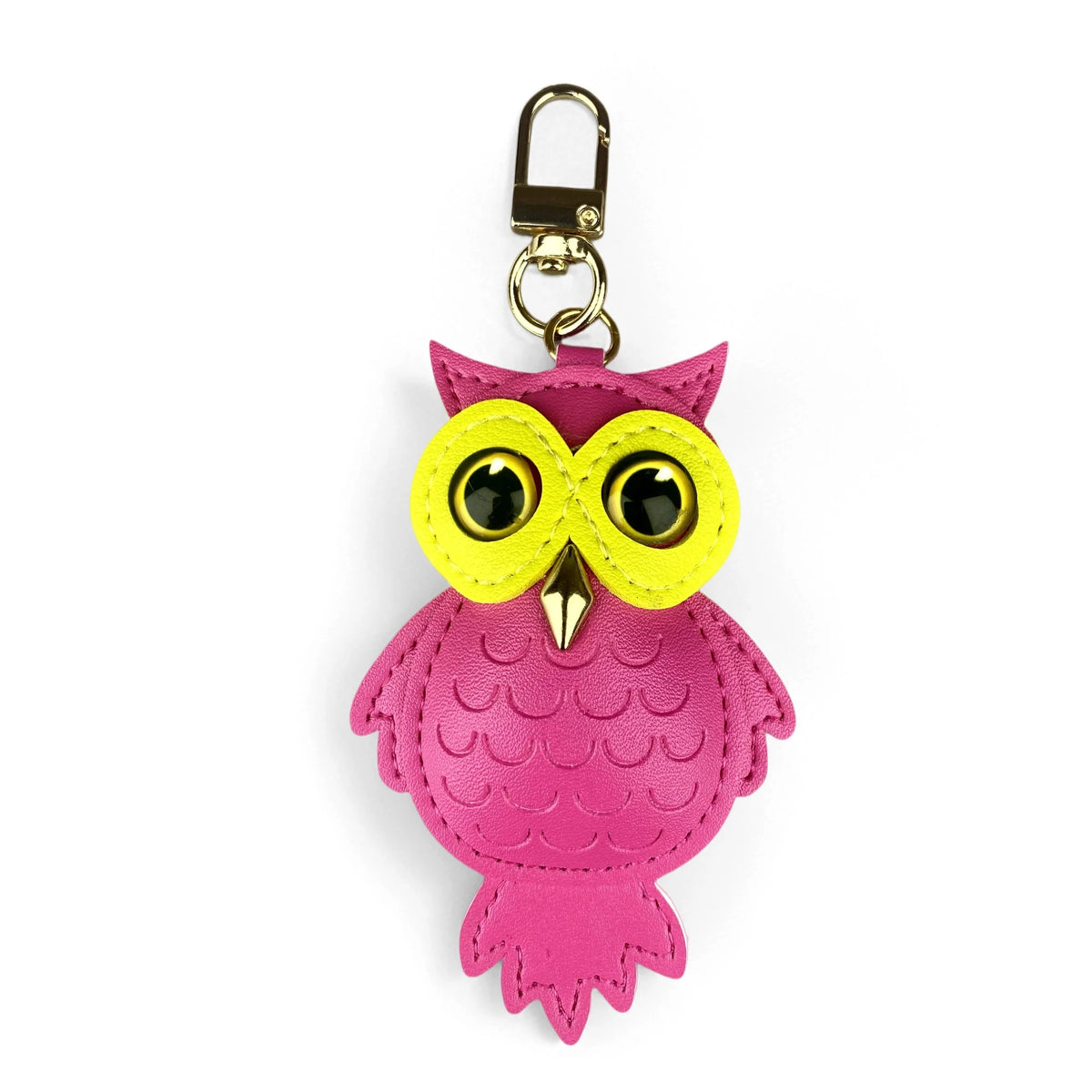 Two-Tone Owl Bag Charm & Keychain